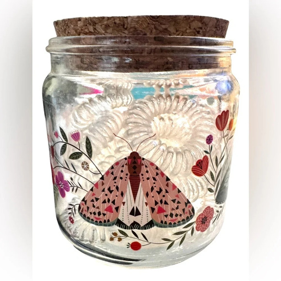 Floral moth decorative jar with spiral hair ties, Studio Oh!, gift, butterfly - Picture 6 of 8